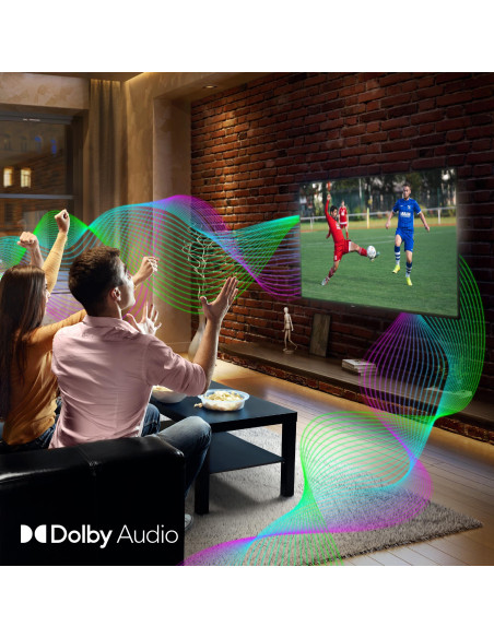 TV Set, THOMSON, 65", 4K/Smart, QLED, 3840x2160, Wireless LAN, Bluetooth, Google TV, Dark Grey, 65QG4S14