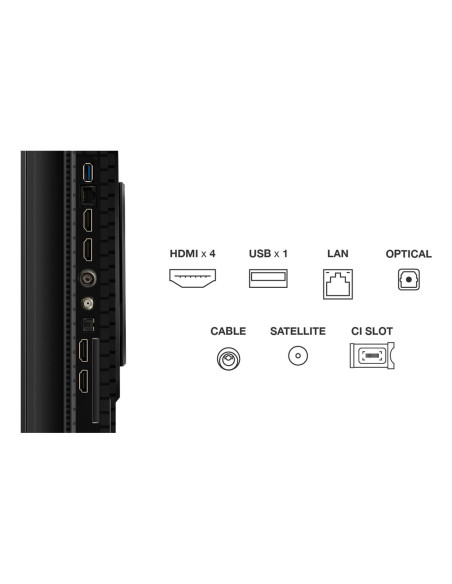 TV Set, TCL, 65 ", 4K Ultra HD, 3840 x 2160 pixels, Flat, 16:9, QLED, 65P8K