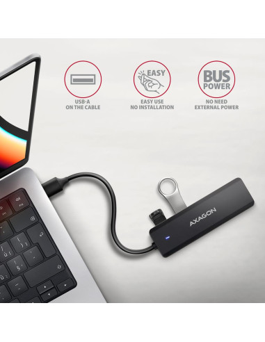 I/O HUB USB TRAVEL/0.19M HUE-C1A AXAGON