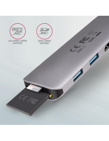 I/O HUB USB3.2 5IN1/0.2M HMC-5 AXAGON