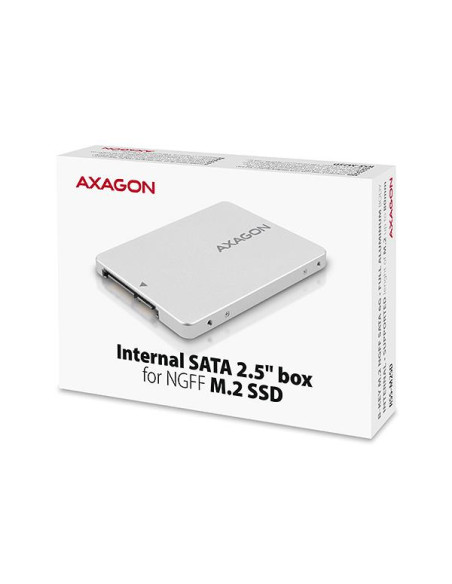 SSD ACC BRACKET BOX 2.5"/SILVER RSS-M2SD AXAGON