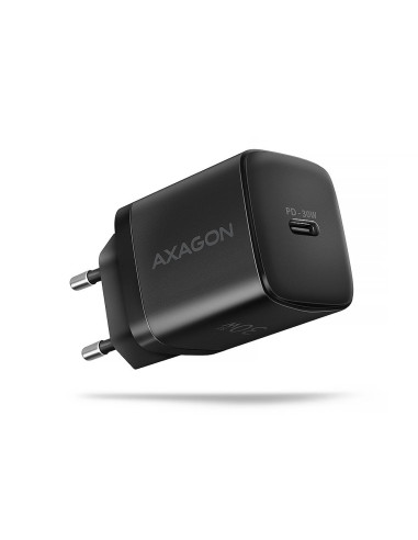 MOBILE CHARGER WALL USB-C 30W/1PORT BLACK ACU-PD30 AXAGON