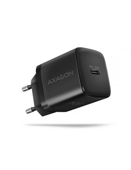 MOBILE CHARGER WALL USB-C 30W/1PORT BLACK ACU-PD30 AXAGON