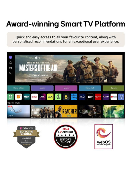 TV Set, LG, 32", Smart/FHD, 1920x1080, Wireless LAN, Bluetooth, webOS, 32LR60006LA