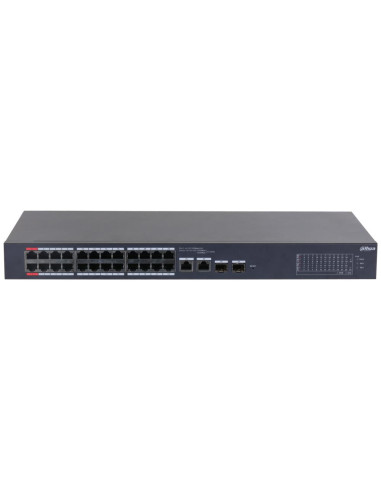 Switch, DAHUA, CS4226-24ET-240, Desktop/pedestal, Rack 1U, 24x10Base-T / 100Base-TX, 2x10/100/1000BASE-T/SFP combo, 2, 26, PoE 