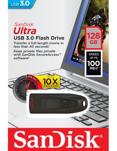 MEMORY DRIVE FLASH USB3 128GB/SDCZ48-128G-U46 SANDISK