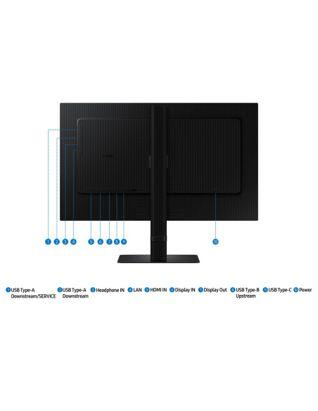 LCD Monitor, SAMSUNG, 24 ", 2560 x 1440 pixels, Quad HD, Native aspect ratio 16:9, LCD, Flat, LS24D600UAUXEN