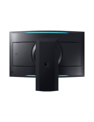 LCD Monitor, SAMSUNG, 55", Gaming/Curved, Panel VA, 3840x2160, 16:9, 165Hz, Matte, 1 ms, Speakers, Pivot, Height adjustable, Ti