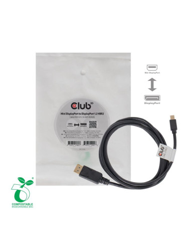 CABLE MINI DP TO DP 2M/M/M CAC-2163 CLUB3D