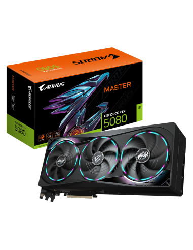 Graphics Card, GIGABYTE, NVIDIA GeForce RTX 5080, 16 GB, GDDR7, 256 bit, PCIE 5.0 16x, GPU 2617 MHz, Dual Slot Fansink, 1xHDMI,
