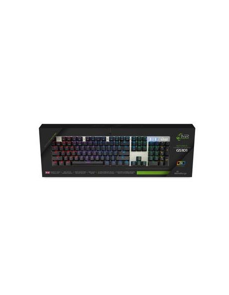 KEYBOARD GS101 BLACK/SILVER/MRGS101-UK MEDIARANGE