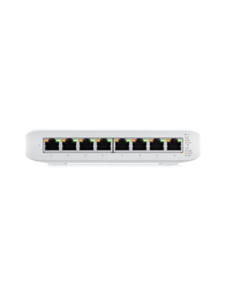 Switch, UBIQUITI, Lite 8 PoE, Type L2, Desktop/pedestal, 8x10Base-T / 100Base-TX / 1000Base-T, PoE+ ports 4, USW-LITE-8-POE