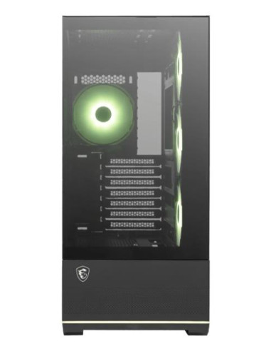 Case, MSI, MAG PANO 110R PZ, MidiTower, Case product features Transparent panel, Not included, Colour Black, MAGPANO110RPZ