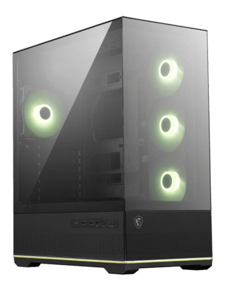 Case, MSI, MAG PANO 110R PZ, MidiTower, Case product features Transparent panel, Not included, Colour Black, MAGPANO110RPZ
