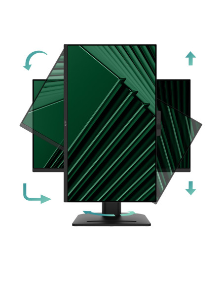 LCD Monitor, MSI, PRO MP275QPDG, 27", Business, Swivel, Pivot, Height adjustable, Tilt, Matte, Panel IPS, 2560x1440, 16:9, 100H