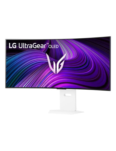 Monitor, LG, 39GX90SA-W, 39", Gaming/Curved/21 : 9, Swivel, Height adjustable, Tilt, Matte, Panel OLED, 3440x1440, 21:9, 240Hz,