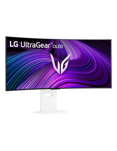 Monitor, LG, 39GX90SA-W, 39", Gaming/Curved/21 : 9, Swivel, Height adjustable, Tilt, Matte, Panel OLED, 3440x1440, 21:9, 240Hz,