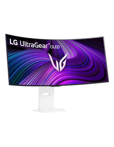 Monitor, LG, 39GX90SA-W, 39", Gaming/Curved/21 : 9, Swivel, Height adjustable, Tilt, Matte, Panel OLED, 3440x1440, 21:9, 240Hz,