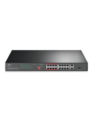 Switch, TP-LINK, Desktop/pedestal, 16x10Base-T / 100Base-TX, PoE+ ports 16, TL-SL1218P