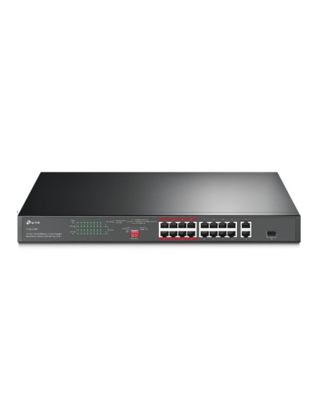 Switch, TP-LINK, Desktop/pedestal, 16x10Base-T / 100Base-TX, PoE+ ports 16, TL-SL1218P