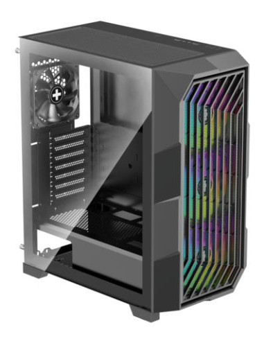 Case, XILENCE, ATX/micro ATX/Mini-ITX, Black, Midi Tower, PC, XILENT BREEZE II, X812.ARGB