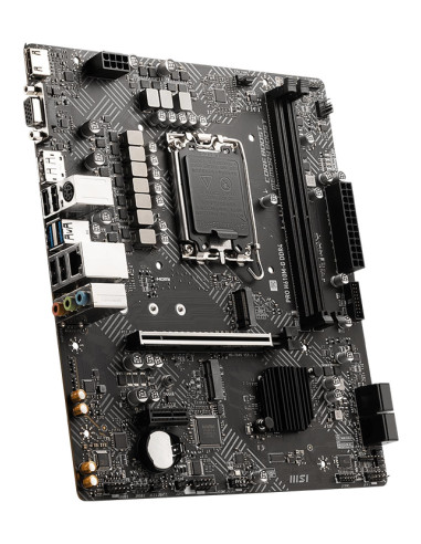 Mainboard, MSI, Intel H610, LGA1700, MicroATX, Memory DDR4, Memory slots 2, 1xPCI-Express 3.0 1x, 1xPCI-Express 4.0 16x, 1xM.2,