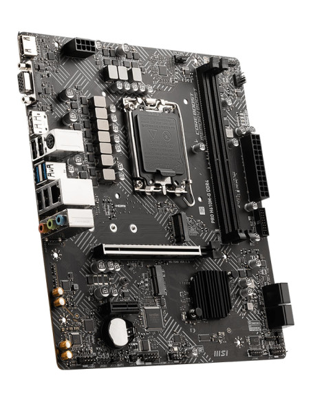 Mainboard, MSI, Intel H610, LGA1700, MicroATX, Memory DDR4, Memory slots 2, 1xPCI-Express 3.0 1x, 1xPCI-Express 4.0 16x, 1xM.2,