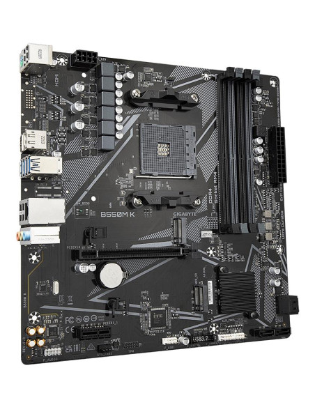 Mainboard, GIGABYTE, AMD B550, SAM4, Micro-ATX, Memory DDR4, Memory slots 4, 1xPCI-Express 3.0 1x, 1xPCI-Express 4.0 16x, 2xM.2