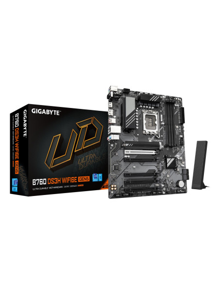 Mainboard, GIGABYTE, Intel B760 Express, LGA1700, ATX, Memory DDR5, Memory slots 4, B760DS3HWF6EGEN51.0