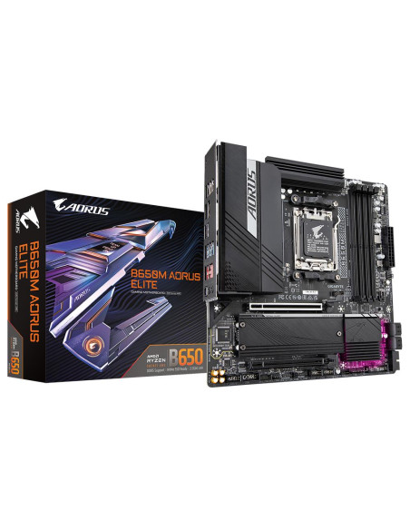 Mainboard, GIGABYTE, AMD B650, SAM5, Micro-ATX, Memory DDR5, Memory slots 4, B650MAORUSELITE1.3