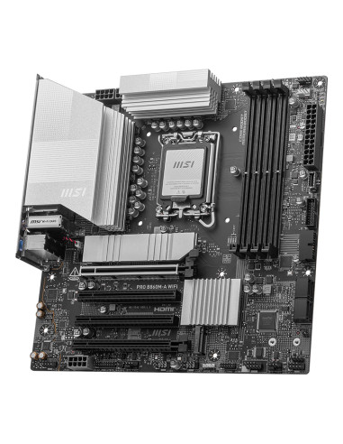 Mainboard, MSI, Intel B860 Express, LGA1851, Micro-ATX, Memory DDR5, Memory slots 4, PROB860M-AWIFI