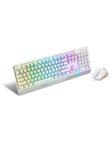 KEYBOARD +MOUSE/VIGOR GK30 COMBO WHITE US MSI