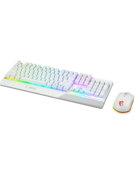 KEYBOARD +MOUSE/VIGOR GK30 COMBO WHITE US MSI