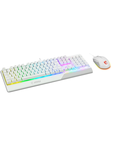 KEYBOARD +MOUSE/VIGOR GK30 COMBO WHITE US MSI