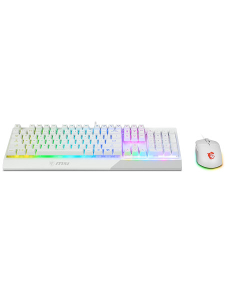 KEYBOARD +MOUSE/VIGOR GK30 COMBO WHITE US MSI
