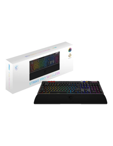 KEYBOARD GAMING BLACK US/STRIKE PRO W SILENT US MSI