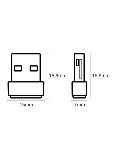 WRL ADAPTER 600MBPS USB/ARCHER T2U NANO TP-LINK
