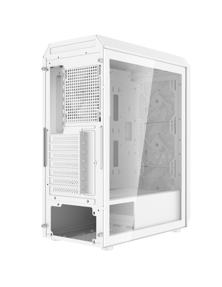 Case, ADATA, VALOR AIR PLUS MID, MidiTower, Case product features Transparent panel, ATX, MicroATX, MiniITX, Colour White, VALO
