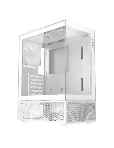 Case, ADATA, INVADER X MINI, MidiTower, Case product features Transparent panel, ATX, MicroATX, MiniITX, Colour White, INVADERX