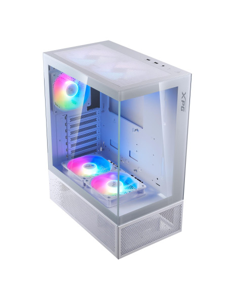 Case, ADATA, INVADER X MINI, MidiTower, Case product features Transparent panel, ATX, MicroATX, MiniITX, Colour White, INVADERX