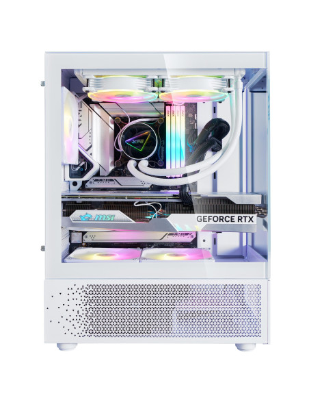Case, ADATA, INVADER X MINI, MidiTower, Case product features Transparent panel, ATX, MicroATX, MiniITX, Colour White, INVADERX