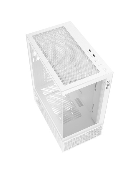 Case, ADATA, INVADER X MINI, MidiTower, Case product features Transparent panel, ATX, MicroATX, MiniITX, Colour White, INVADERX