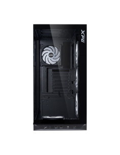 Case, ADATA, INVADER X BTF, MidiTower, Case product features Transparent panel, ATX, MicroATX, MiniITX, Colour Black, INVADERXB