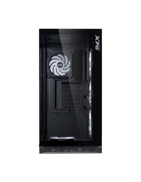 Case, ADATA, INVADER X BTF, MidiTower, Case product features Transparent panel, ATX, MicroATX, MiniITX, Colour Black, INVADERXB