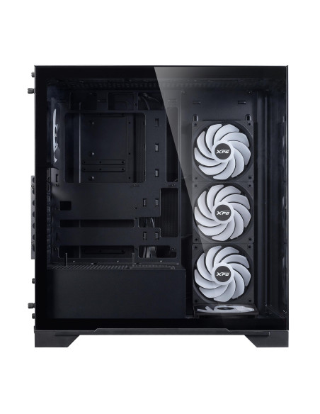 Case, ADATA, INVADER X BTF, MidiTower, Case product features Transparent panel, ATX, MicroATX, MiniITX, Colour Black, INVADERXB