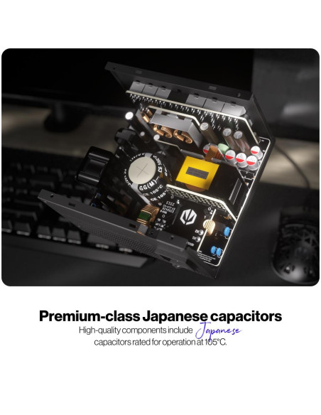 Power Supply, ENDORFY, SUPREMO FM6, 850 Watts, Efficiency 80 PLUS GOLD, MTBF 100000 hours, EY7A012