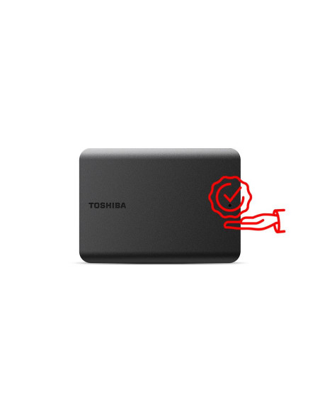 External HDD, TOSHIBA, Canvio Basics 2022, HDTB510EK3AA, 1TB, USB 3.2, Colour Black, HDTB510EK3AA