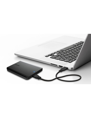 External HDD, TOSHIBA, Canvio Basics 2022, HDTB510EK3AA, 1TB, USB 3.2, Colour Black, HDTB510EK3AA