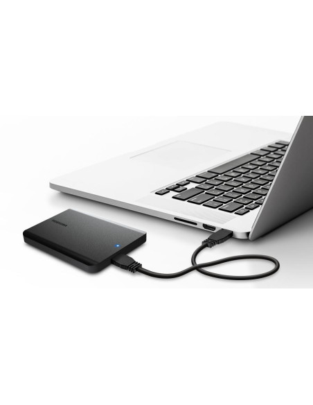 External HDD, TOSHIBA, Canvio Basics 2022, HDTB510EK3AA, 1TB, USB 3.2, Colour Black, HDTB510EK3AA