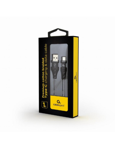 CABLE USB-C TO USB2 1M BLK/WHT/CC-USB2B-AMCM-1M-BW GEMBIRD